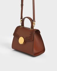 CHARLES & KEITH - Túi xách tay nữ hình thang Woven Top