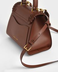 CHARLES & KEITH - Túi xách tay nữ hình thang Woven Top