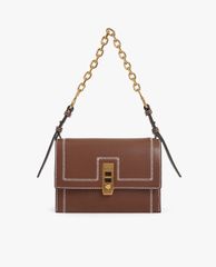 CHARLES & KEITH - Túi xách nữ nắp gập chữ nhật Turn Lock Chain