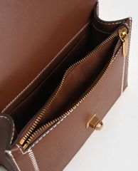 CHARLES & KEITH - Túi xách nữ nắp gập chữ nhật Turn Lock Chain