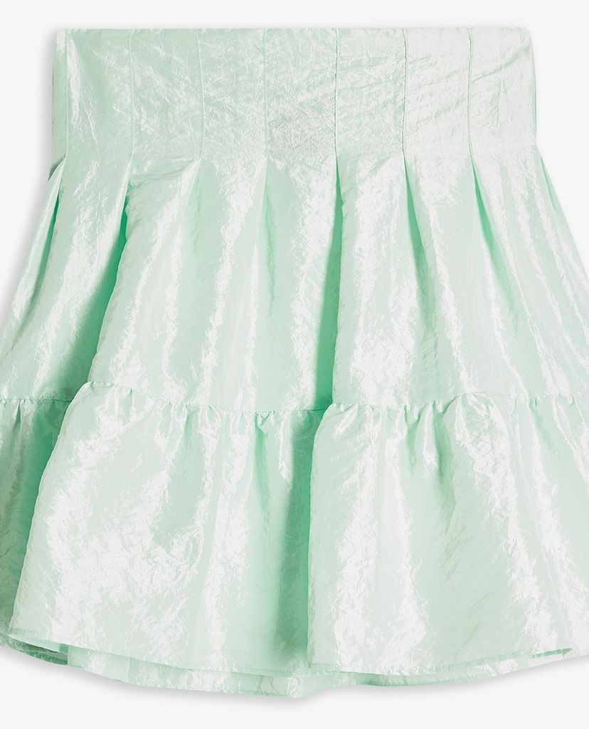 TOPSHOP - Chân váy mini chữ A xếp li Papillom