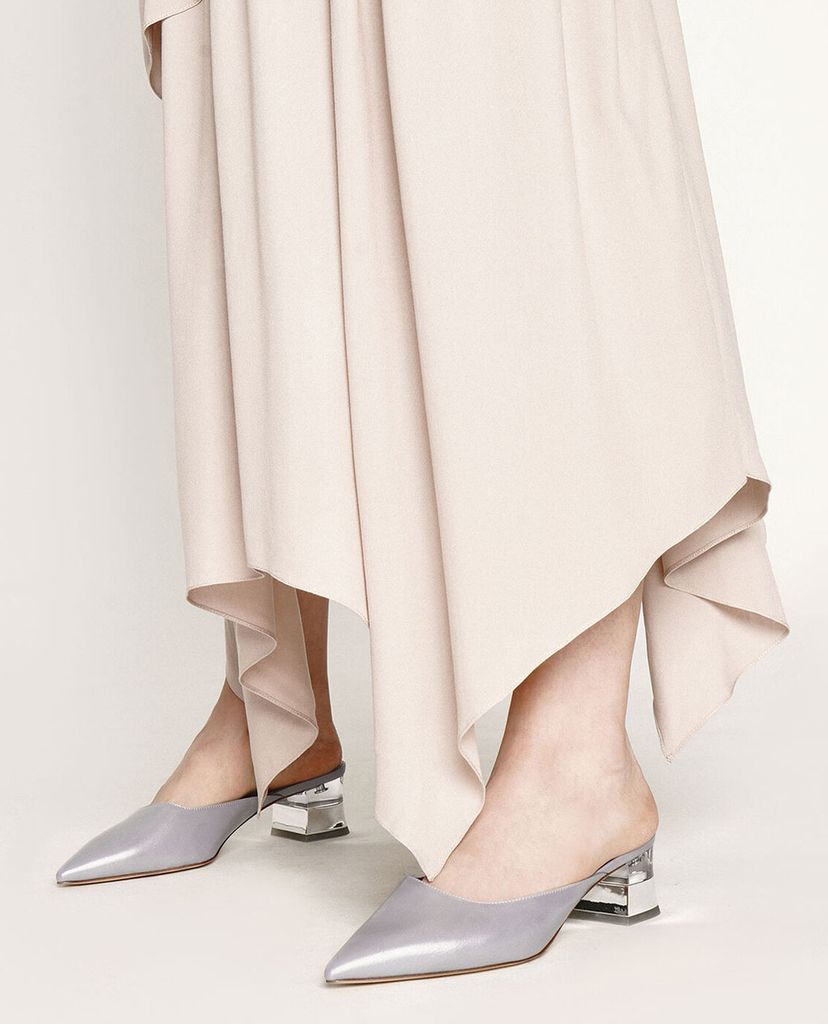 CHARLES & KEITH - Giày cao gót mũi nhọn Lucite Chrome