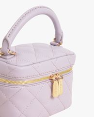 CHARLES & KEITH - Túi xách tay bé gái Two Way Zip Metallic Quilted