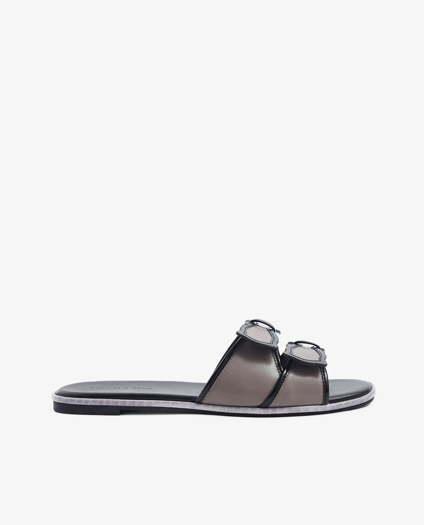 CHARLES & KEITH - Giày sandal Double Bow Slide