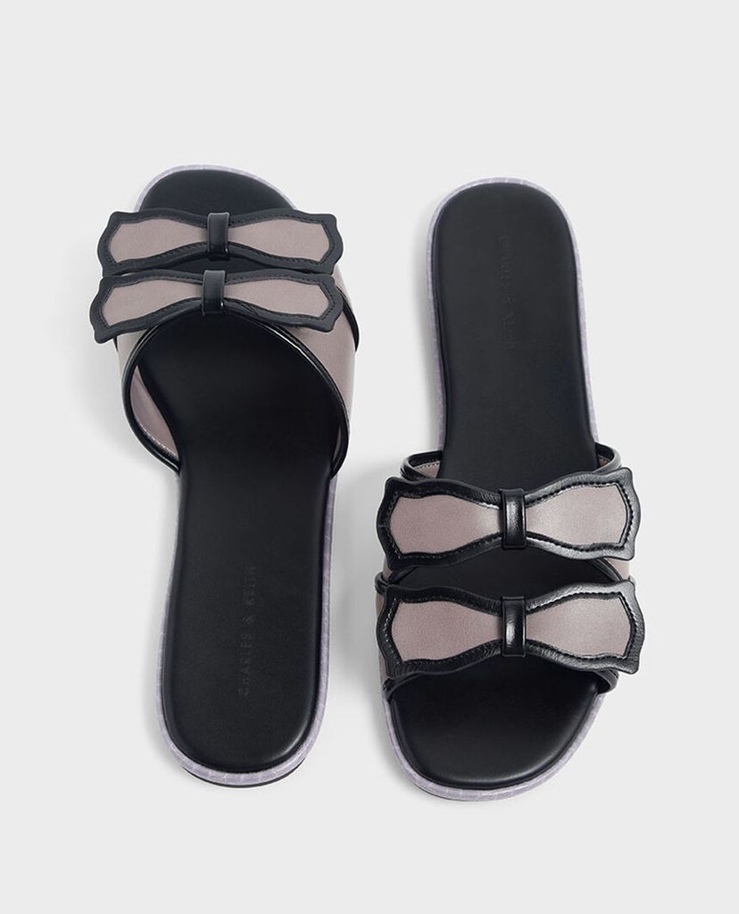 CHARLES & KEITH - Giày sandal Double Bow Slide