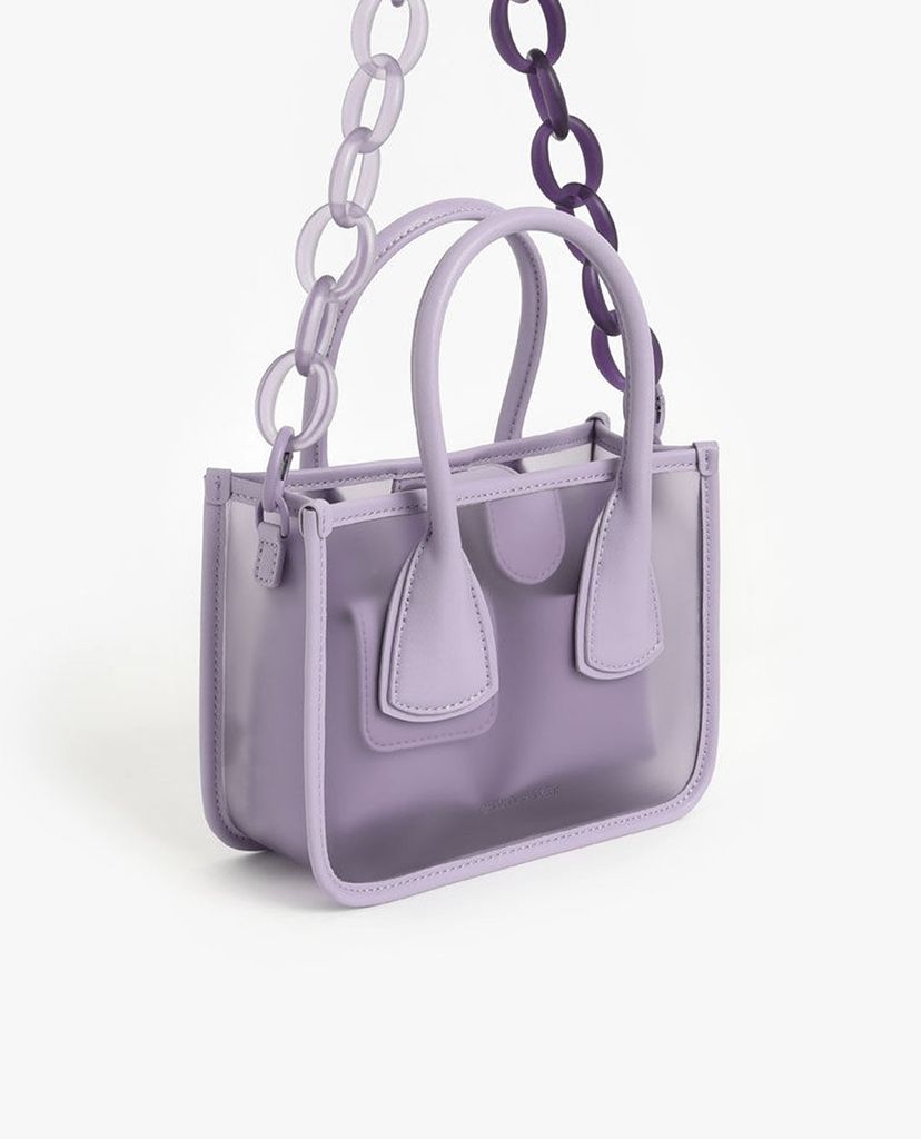 CHARLES & KEITH - Túi xách tay cầm Chain Link