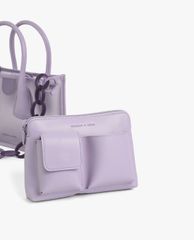 CHARLES & KEITH - Túi xách tay cầm Chain Link