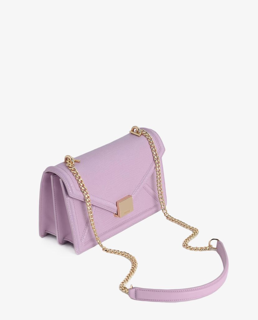 PEDRO - Túi đeo vai phom chữ nhật Lizard Effect Leather Envelope
