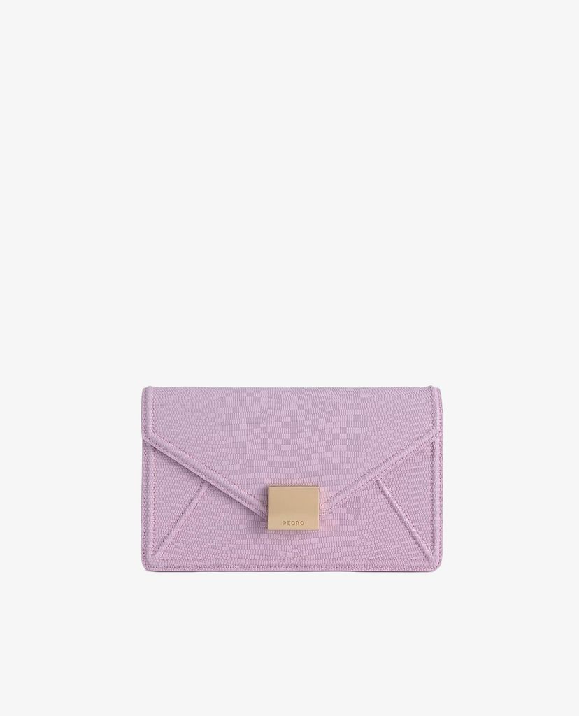 PEDRO - Ví cầm tay nữ phom chữ nhật Lizard Effect Leather