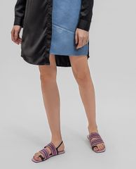 CHARLES & KEITH - Giày sandals nữ Leather Glitter Slingback