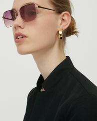 MAX&Co. - Kính mát nữ gọng vuông Metallic Square