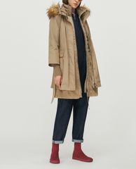 MAX&Co. - Áo khoác parka nữ 2 lớp dáng dài Four-Season