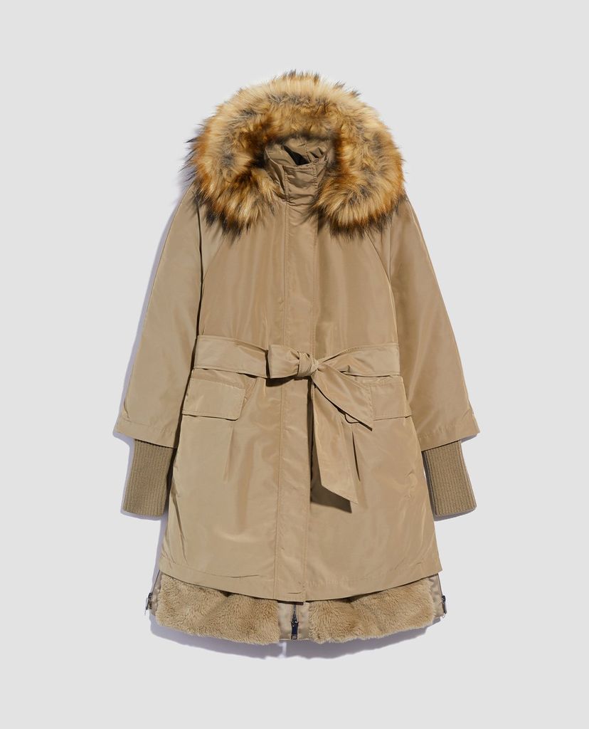MAX&Co. - Áo khoác parka nữ 2 lớp dáng dài Four-Season