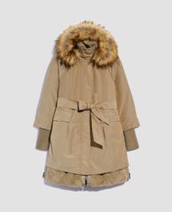 MAX&Co. - Áo khoác parka nữ 2 lớp dáng dài Four-Season