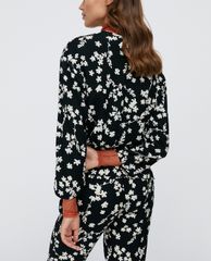 MAX&Co. - Áo kiểu nữ cổ tròn tay dài Floral Print Sablé