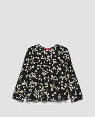 MAX&Co. - Áo kiểu nữ cổ tròn tay dài Floral Print Sablé