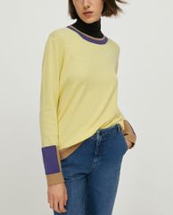 MAX&Co. - Áo cardigan nữ tay dài cổ tròn Colour Block
