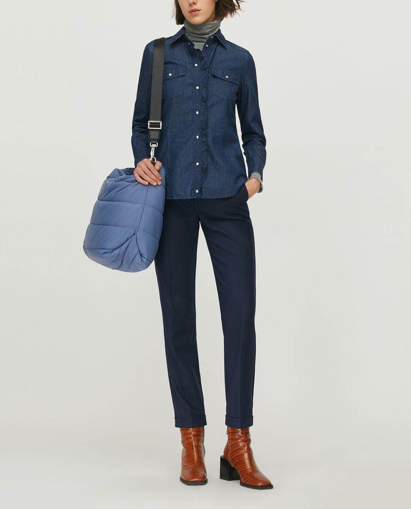 MAX&Co. - Áo kiểu nữ cổ lọ High-neck Stretch