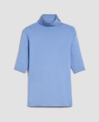 MAX&Co. - Áo sweater nữ tay ngắn cổ lọ Stretch Knit Turtuleneck