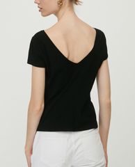 MAX&Co. - Áo thun nữ khoét lưng Slim Fit Jersey