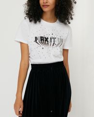MAX&Co. - Áo thun nữ cổ tròn tay ngắn Cotton Printed
