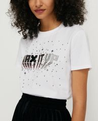 MAX&Co. - Áo thun nữ cổ tròn tay ngắn Cotton Printed