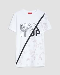 MAX&Co. - Áo thun nữ cổ tròn tay ngắn Print And Embroidery