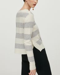 MAX&Co. - Áo sweater nữ tay dài cổ tròn Short Wool And Casmere