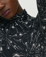 MAX&Co. - Áo thun nữ tay dài cổ lọ họa tiết Stretch Jersey