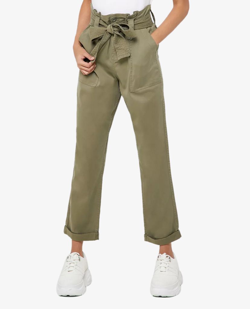 TOPSHOP - Quần kiểu nữ ống rộng phối thắt lưng thời trang
