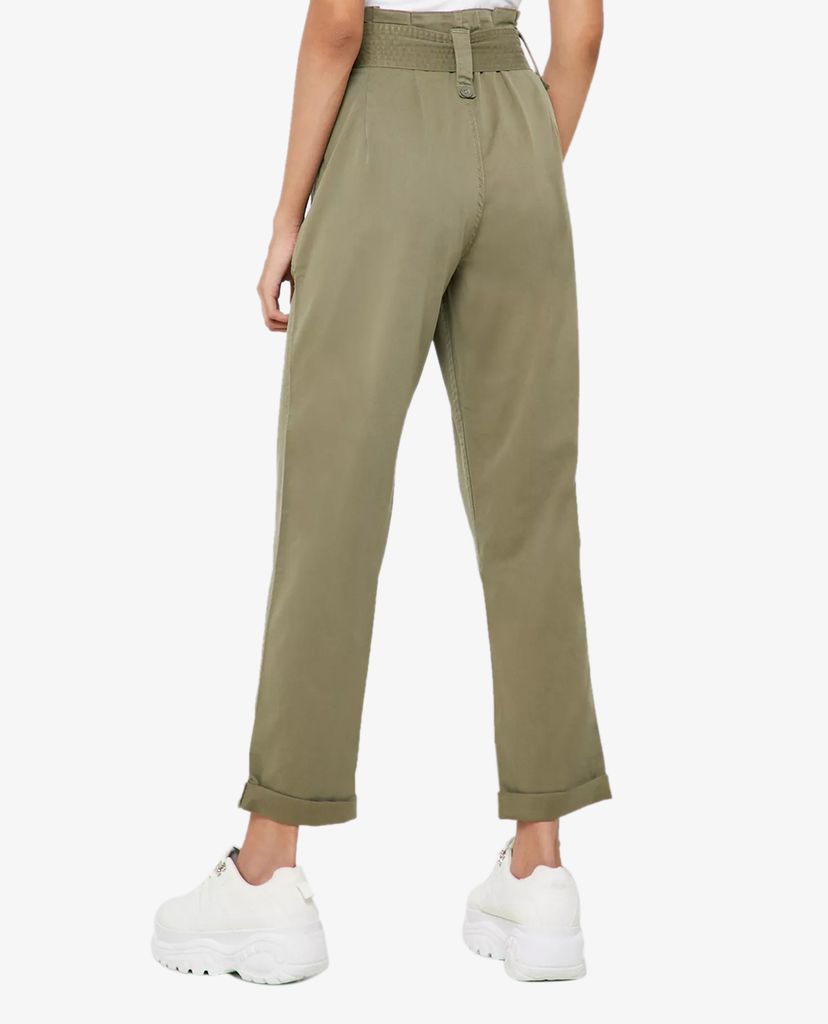 TOPSHOP - Quần kiểu nữ ống rộng phối thắt lưng thời trang