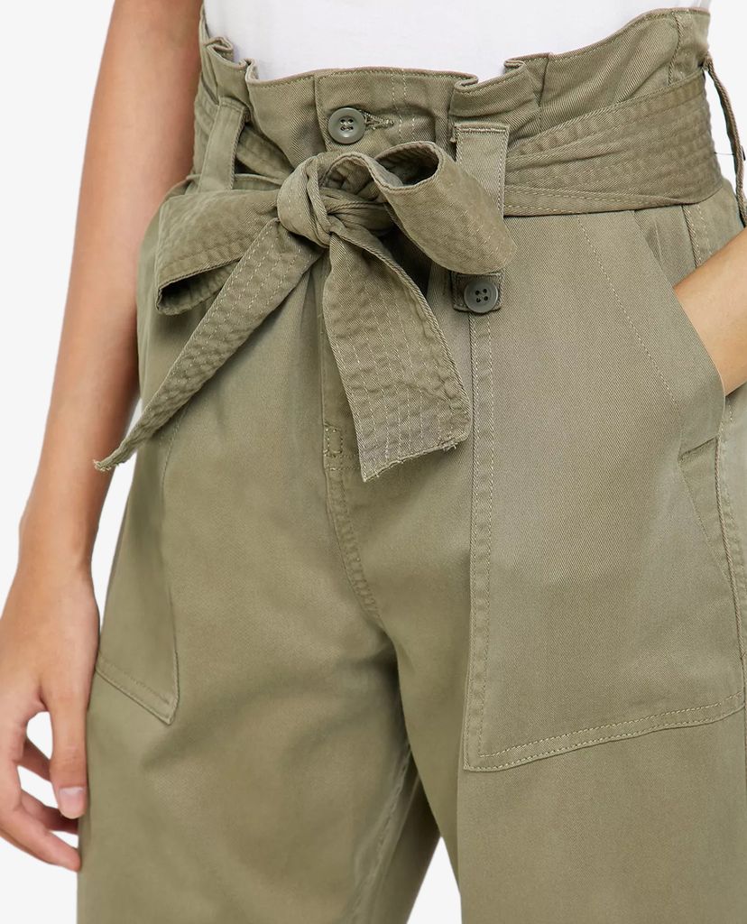 TOPSHOP - Quần kiểu nữ ống rộng phối thắt lưng thời trang