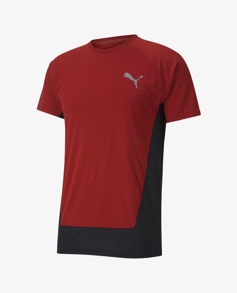 PUMA - Áo thun nam cổ tròn tay ngắn Sportstyle Evostripe