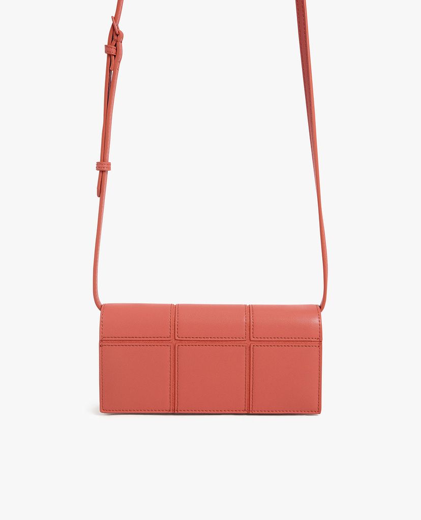 CHARLES & KEITH - Túi đeo chéo nữ chữ nhật nắp gập thời trang