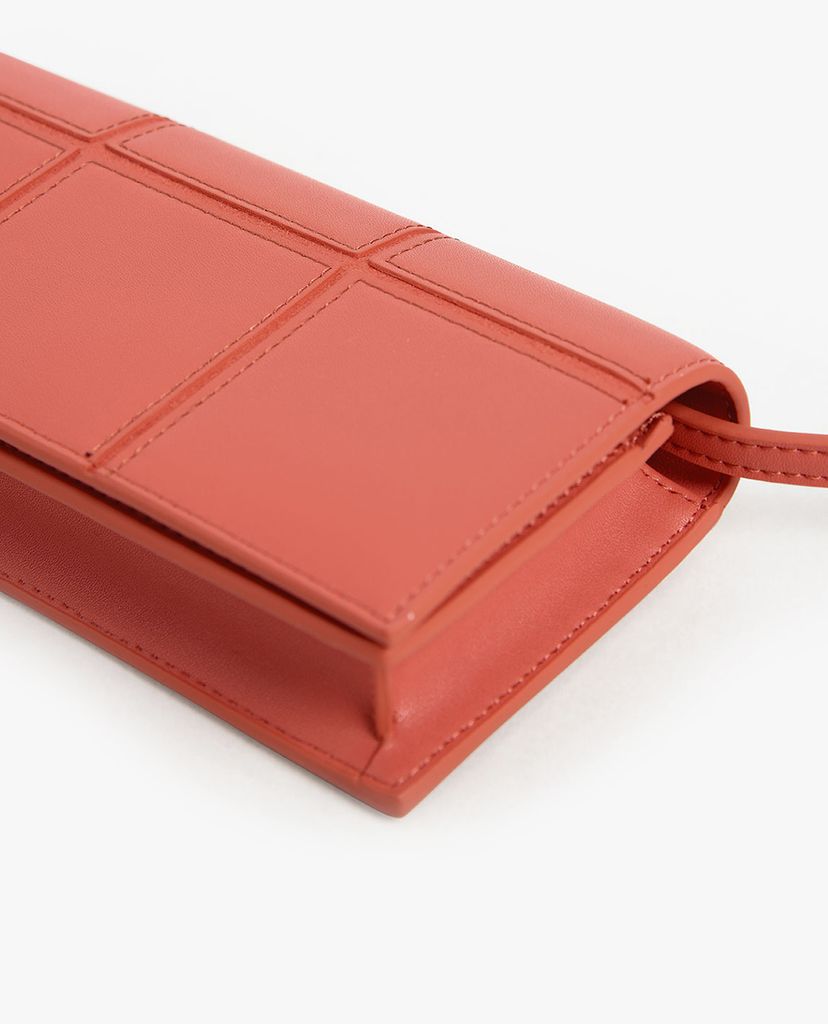 CHARLES & KEITH - Túi đeo chéo nữ chữ nhật nắp gập thời trang