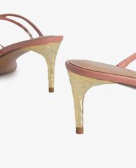 PEDRO - Giày cao gót hở mũi quai mảnh Pearlised Strappy