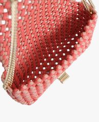 PEDRO - Túi đeo chéo nữ chữ nhật nắp gập Woven