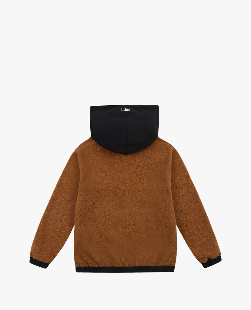 MLB - Áo hoodie tay dài phối mũ thời trang Fleece Color Contrast