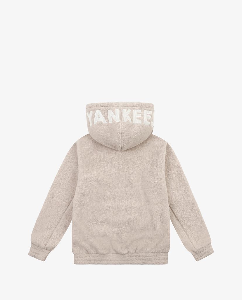 MLB - Áo hoodie tay dài phối mũ thời trang Fleece Lined