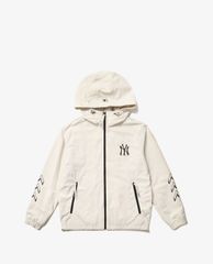 MLB - Áo hoodie phối zip Simbol Sleeve Logo