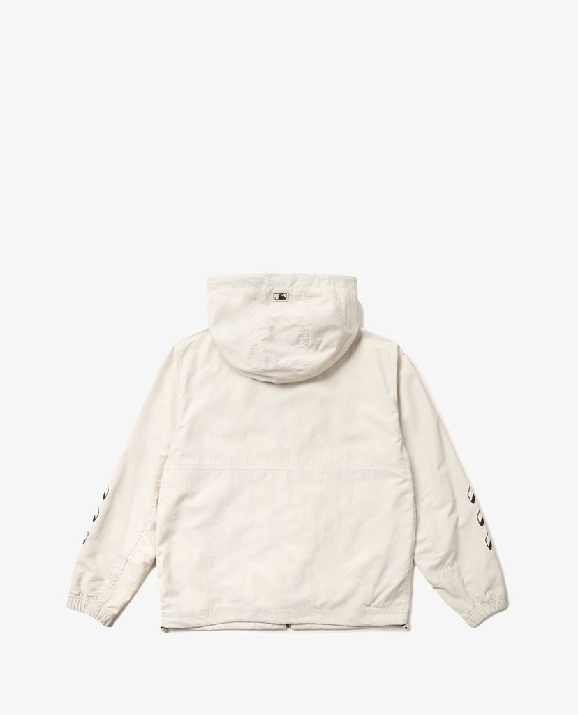 MLB - Áo hoodie phối zip Simbol Sleeve Logo