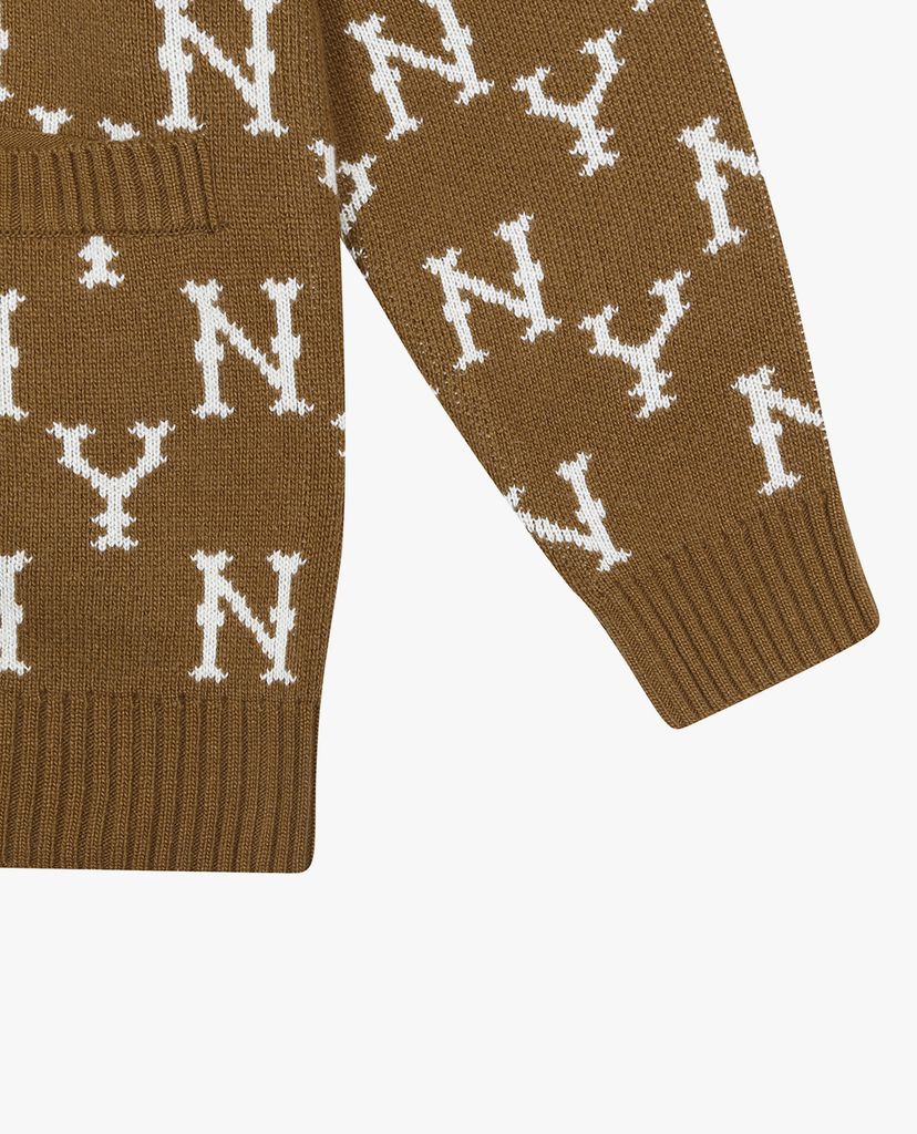 MLB - Áo khoác cardigan Monogram Allover Knit