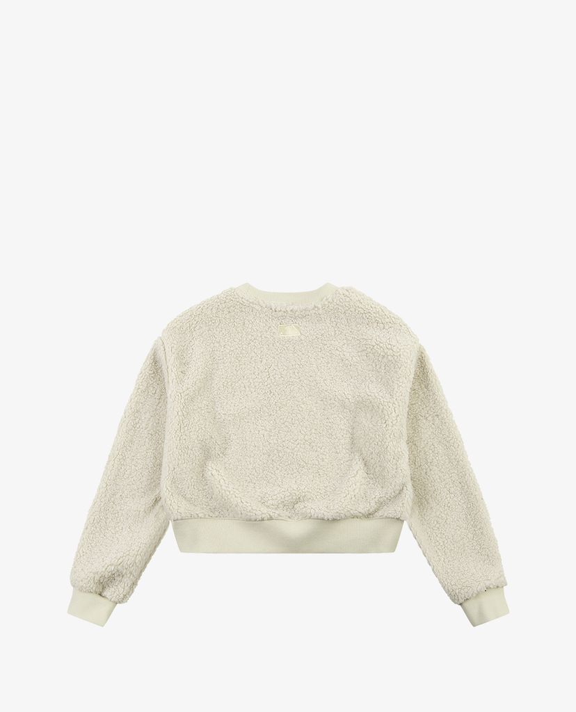 MLB - Áo sweatshirt nữ phom croptop Fleece Lined Wool