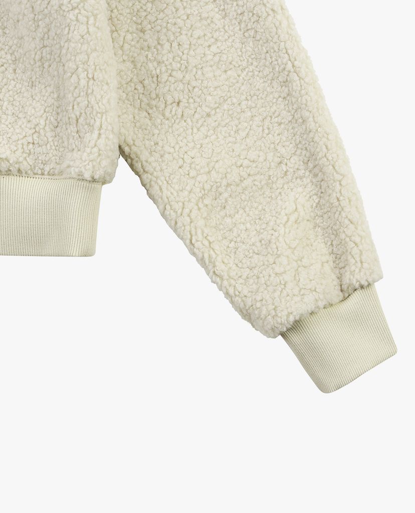 MLB - Áo sweatshirt nữ phom croptop Fleece Lined Wool