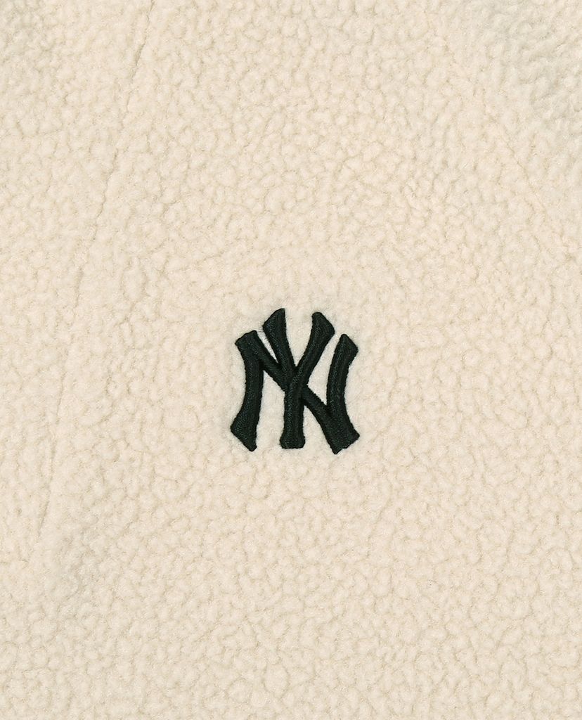 MLB - Đầm midi phối mũ phom suông tay dài Brushed Fleece Long Overfit