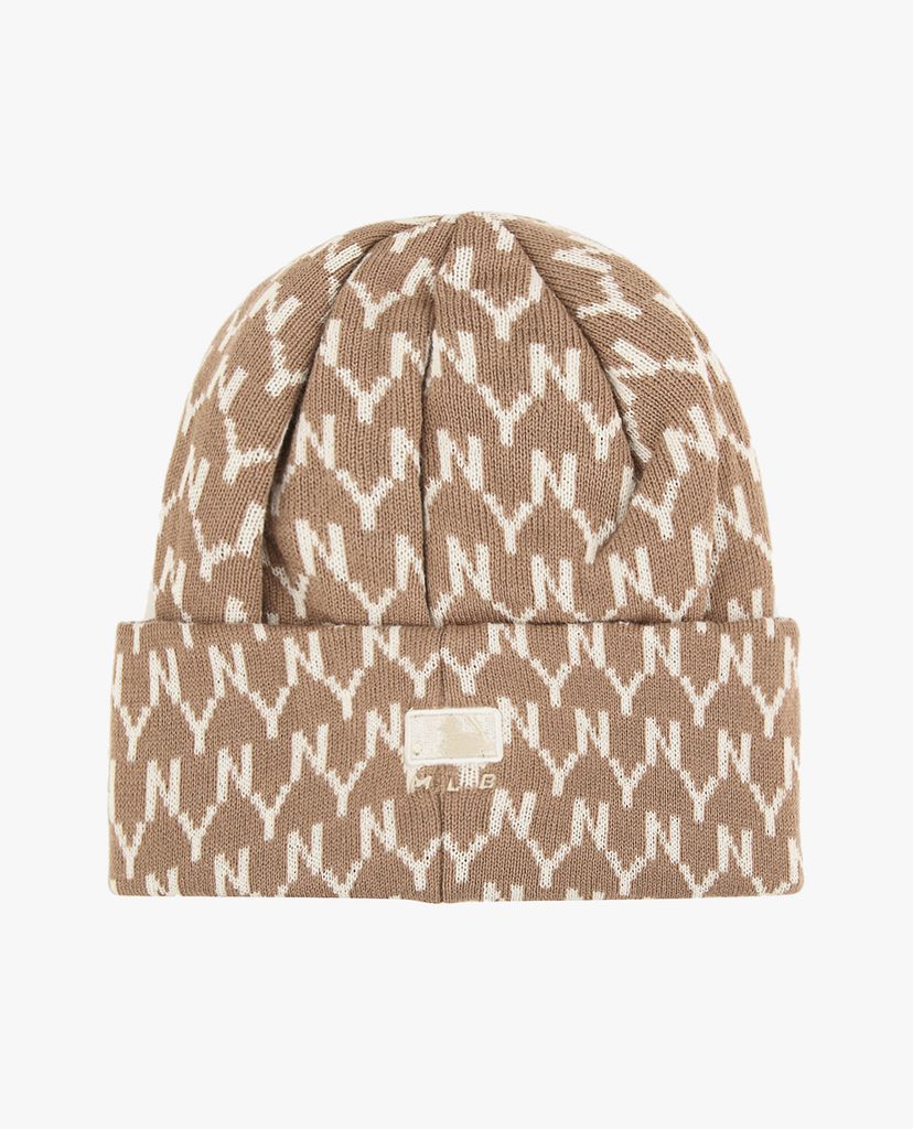 MLB - Nón len họa tiết Monogram