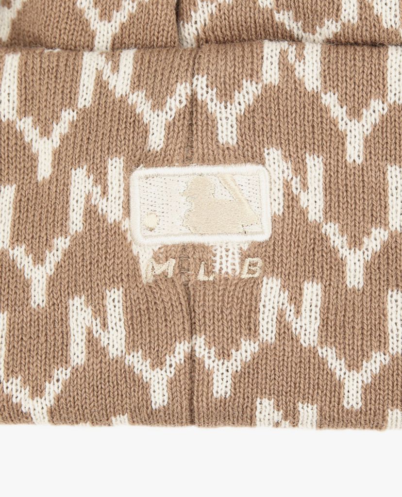 MLB - Nón len họa tiết Monogram