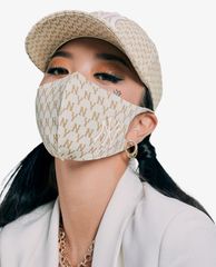 MLB - Khẩu trang vải phối họa tiết monogram cá tính