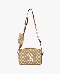 MLB - Túi đeo chéo chữ nhật Jacquard Monogram