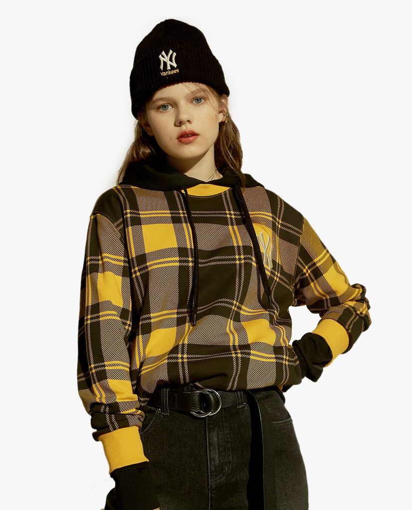 MLB - Áo sweatshirt tay dài cổ tròn Check